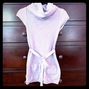 🏷️ Sarsaparilla Gray Cowl Neck Sweater S 7/8